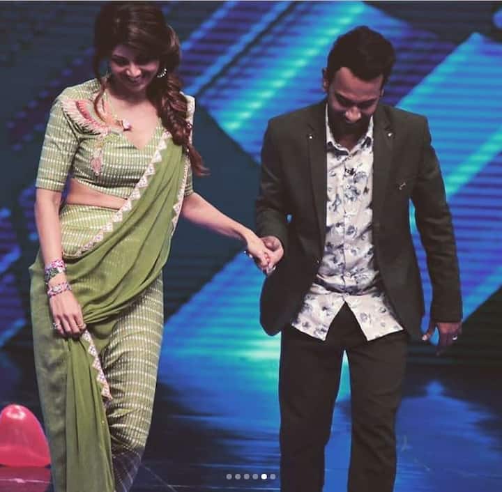Shilpa Shetty Kundra with Dharmesh Yelande.