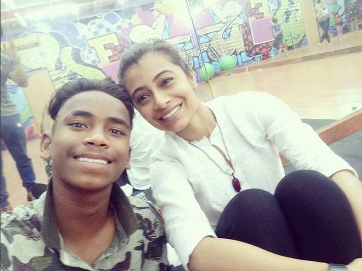 Laxman with choreographer Aishwarya Radhakrishnan.