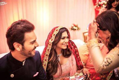 Poonam and Sanjay, who have been dating for the past six years, exchanged rings on February 18 in Surat. (Photo: Instagram)