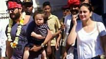 IN PICS: Saif-Kareena's BABY SON Taimur Ali Khan looks cute in his daddy's arms as they chill in Rajasthan!
