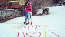 Newlywed Gaurav Chopra & wife Hitisha celebrate Holi in SNOW on their HONEYMOON!