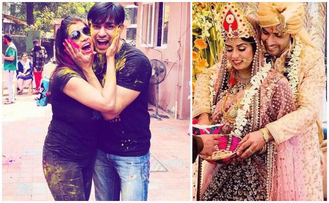 Naman Shaw-Nehaa Mishra: Naman's wife Nehaa posted this pic celebrating their first holi post wedding with the caption,