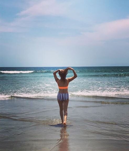 Disha posted this picture on Instagram in which she is chilling on a beach in a bikini. The picture has been captioned as,