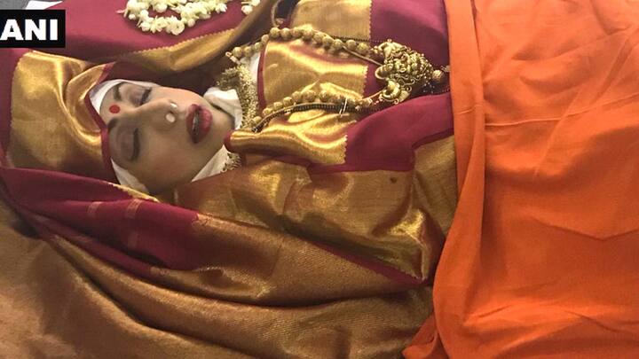 While the nation was shaken with Sridevi's sudden death, the family that didn't have cordial relationship has come close now in these most grieving moments. (Pic: ANI)