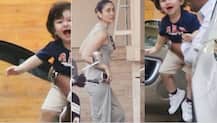 IN PICS: Kareena's son Taimur Ali Khan looks super-excited as he accompanies his mommy to Amrita Arora's house!