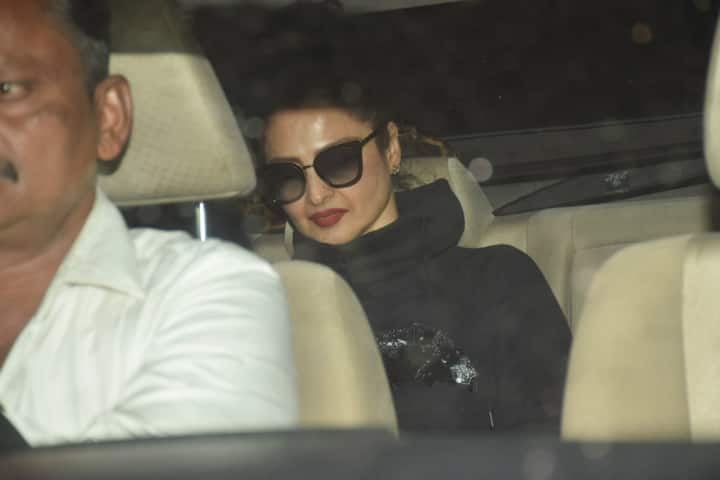 Various other popular Bollywood names also attended the screening...one of them was evergreen Rekha. (Photo: Manav Manglani)