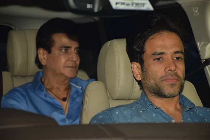 Jeetendra with son Tusshar Kapoor. (Photo: Manav Manglani)