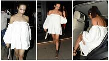 PICS: Malaika Arora STUNS in white as she gets clicked post dinner with friends!