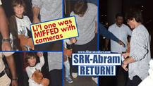 PICS: Cutie Abram Khan looked unhappy with cameras on his return from trip with Dad SRK at the airport!