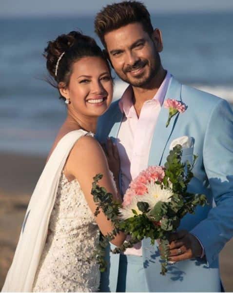 Just married! This is Keith's second marriage while Rochelle who is a beauty pageant winner got hitched for the first time