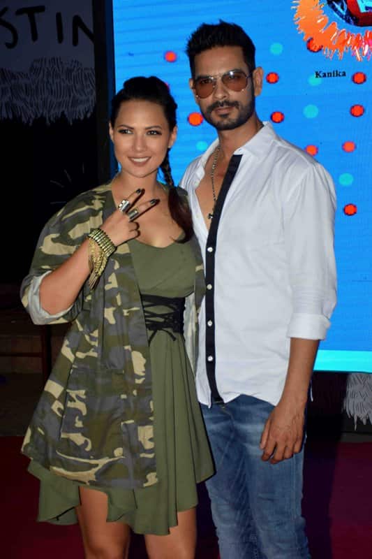 Bollywood actor Rochelle Rao and Keith Sequeira during the red carpet of Justin Bieber concert, in Mumbai, India on May 10, 2017. The Grammy Award winning Canadian singing sensation Justin Bieber is in Mumbai as part of his Purpose World Tour. (Sushant Agonde/ SOLARIS IMAGES)
