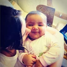 Actress Urvashi Sharma celebrates fourth-month birthday of baby boy Shivansh!