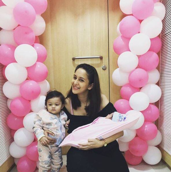 The actress gave birth to her second baby, daughter Amaira on December 15, 2017 
