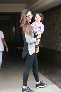 IN PICS: BABY Taimur steps out with mommy Kareena Kapoor in a new hairstyle looking CUTE beyond words!
