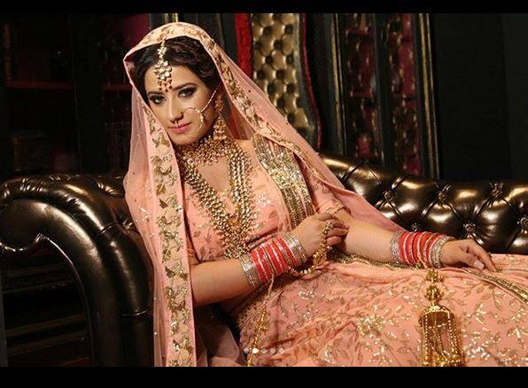 Actress recently dressed as bride for a wedding sequence in the show and looked astonishing. Image Courtesy – Instagram 