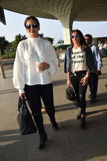 IN PICS: Raveena Tandon and daughter Rasha make a stylish appearance at the airport!