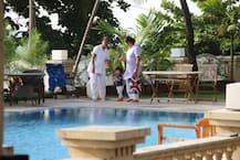 IN PICS: Kareena Kapoor's BABY SON Taimur Ali Khan looks SUPER EXCITED as he walks by the pool!