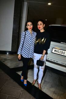 IN PICS: Kareena Kapoor Khan repeats her dress but with a TWIST as she steps out with sister Karisma!