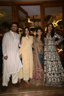 IN PICS: Aishwarya Rai, Sonam Kapoor, Sara Ali Khan, Karan Johar & other Bollywood CELEBS at STAR-STUDDED wedding reception!