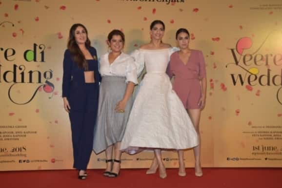 Kareena, Shikha Talsania, Sonam and Swara Bhaskar at 'Veere Di Wedding' trailer launch event