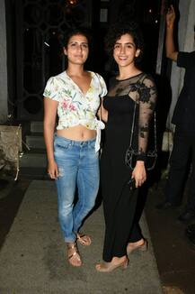 SEE PICS: 'Dangal' girls Fatima Sana Shaikh and Sanya Malhotra's DINNER DATE!