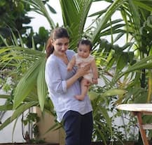 IN PICS: Soha Ali Khan's BABY daughter & Taimur's cousin chilling in the pool with daddy Kunal Khemu will make you go AWWW!