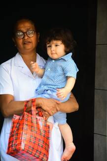 IN PICS: Kareena Kapoor's BABY BOY Taimur Ali Khan gives a royal wave to the PAPARAZZI