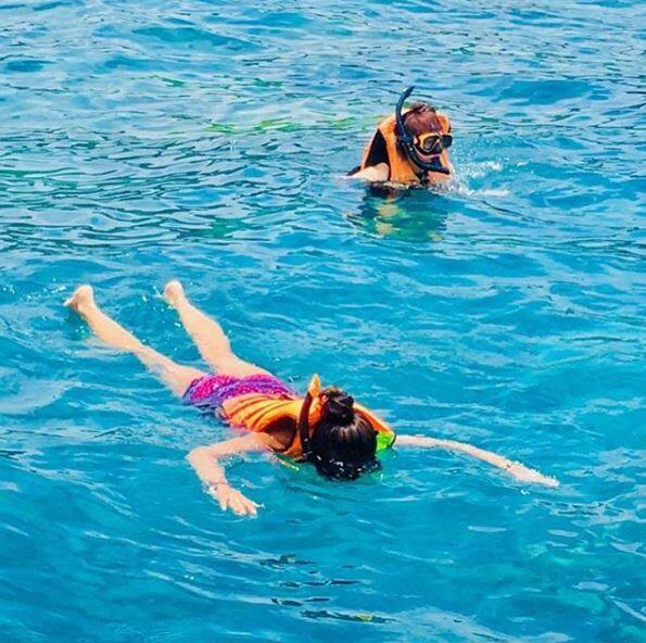 Jyotsna trying Snorkeling underwater. (Photo: Instagram)