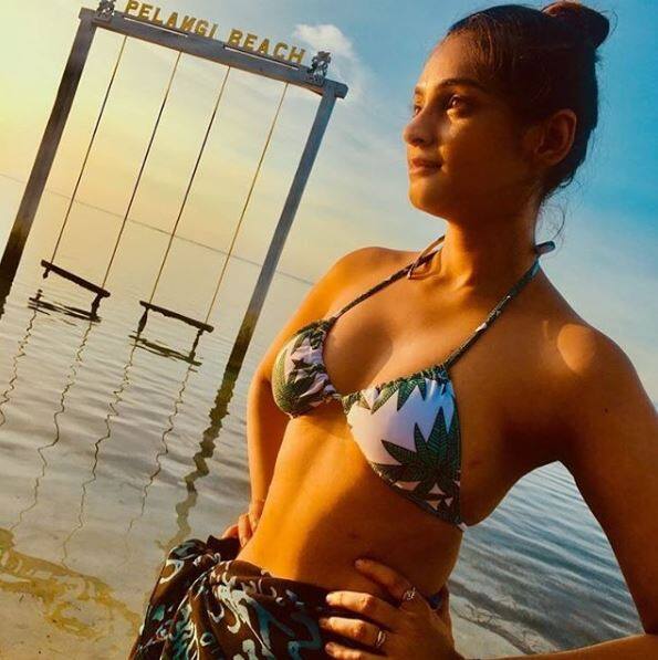 Another picture of Jyotsna looking hot in a bikini top. (Photo: Instagram)