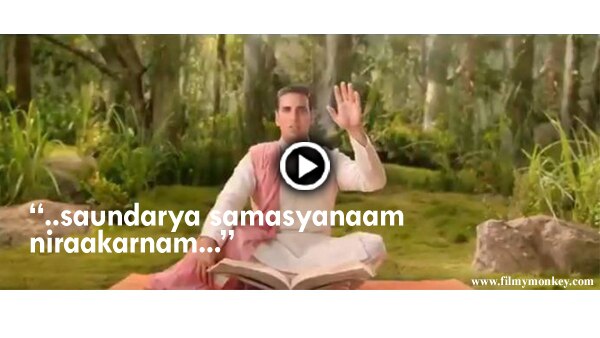 Akshay Kumar speaking new language and we are eager to decipher it! VIDEO! Akshay Kumar speaking new language and we are eager to decipher it! VIDEO!