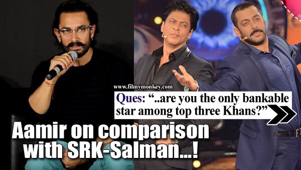 Aamir Khan was asked if he wishes for stardom like that of SRK & Salman.. See his REACTION! Aamir Khan was asked if he wishes for stardom like that of SRK & Salman.. See his REACTION!