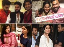 Sonam Kapoor's mehendi INSIDE Pics: Bride-to-be flaunts mehendi with beau Anand Ahuja! Janhvi-Khushi & others join in!