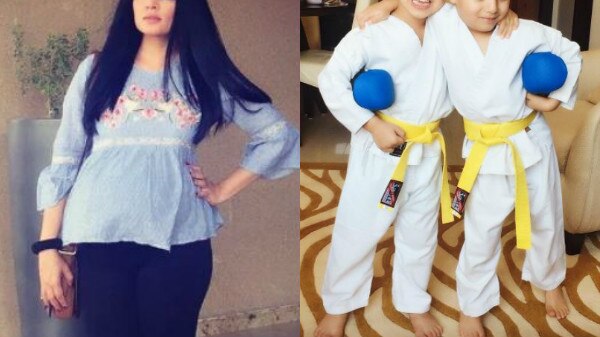 PIC: Pregnant mommy Celina Jaitely shares a PROUD moment of her 5-year-old TWIN BOYS who got yellow belt in Karate! PIC: Pregnant mommy Celina Jaitely shares a PROUD moment of her 5-year-old TWIN BOYS who got yellow belt in Karate!