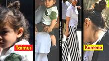 Hair Twinning! Kareena Kapoor Khan & son Taimur Ali Khan, both sport a hair bun! Awww!