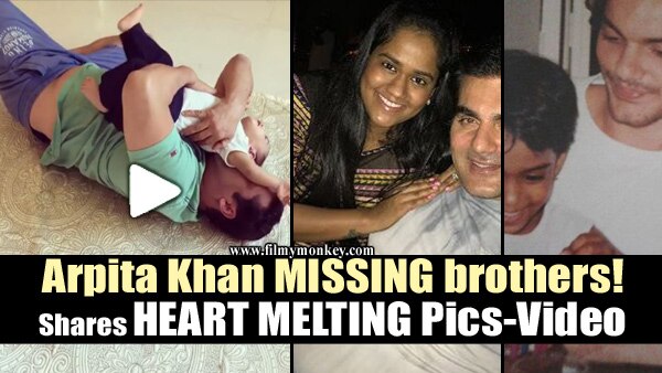 Raksha Bandhan 2017: Arpita Khan Sharma missing brothers Salman, Arbaaz & Sohail; Shares adorable Pics-Video on Rakhi! Raksha Bandhan 2017: Arpita Khan Sharma missing brothers Salman, Arbaaz & Sohail; Shares adorable Pics-Video on Rakhi!