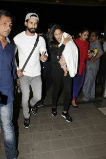 SEE PICS: Shahid-Mira leave for vacation with their BABY GIRL ahead of MISHA's FIRST BIRTHDAY!