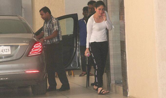 We however can't help but notice the 'Veere Di Wedding' actress's constant slouch while making her way inside. Possibly some back pain or the pictures came that way.. We can't be sure!