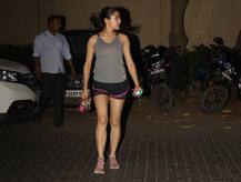 The hard work out shows on pretty Sara Ali Khan's toned legs as she is spotted outside gym!