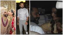 PICS: New bride Sonam Kapoor picks hubby Anand Ahuja from Airport as he arrives back in Mumbai!