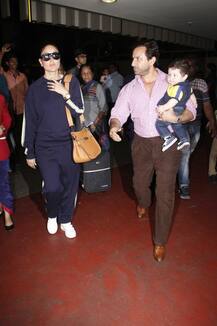 SEE PICS: Saif-Kareena & their BABY BOY Taimur Ali Khan back from Swiss vacation