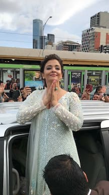 IN PICS: Aishwarya Rai and her MINI ME Aaradhya Bachchan GLITTER in a Manish Malhotra creation in Australia!