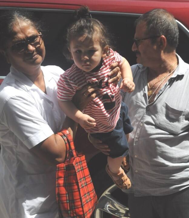 Taimur Ali Khan spotted outside his playschool