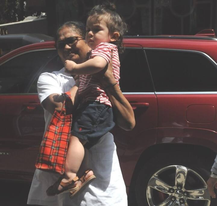 Taimur Ali Khan spotted outside his playschool