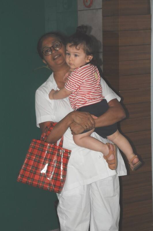 Taimur Ali Khan spotted outside his playschool
