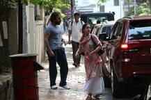 IN PICS: Sara Ali Khan steps out with daddy Saif Ali Khan to meet her debut movie 'Kedarnath' director!