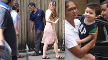 Kareena Kapoor & Saif Ali Khan spotted at an Ad shoot in Mumbai while Taimur sported new haircut elsewhere!