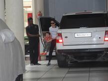 PICS: Kareena Kapoor's BABY SON Taimur Ali Khan flaunts his 'nawabi swag' outside nani Babita Kapoor's house!