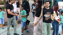 Actor Emraan Hashmi and his cute son snapped post family lunch on Sunday!