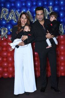 PHOTOS: Comedian Krushna Abhishek celebrates FIRST BIRTHDAY of his TWIN BABIES in a GRAND BASH attended by popular TV celebs!