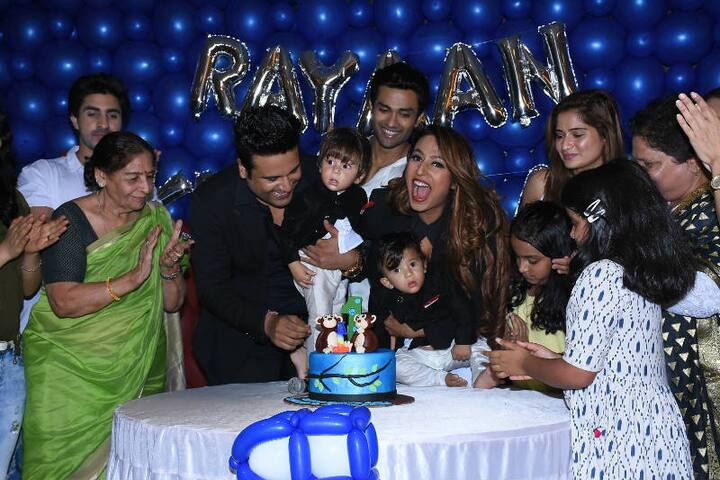 The parents had a great time celebrating their kids'birthday!